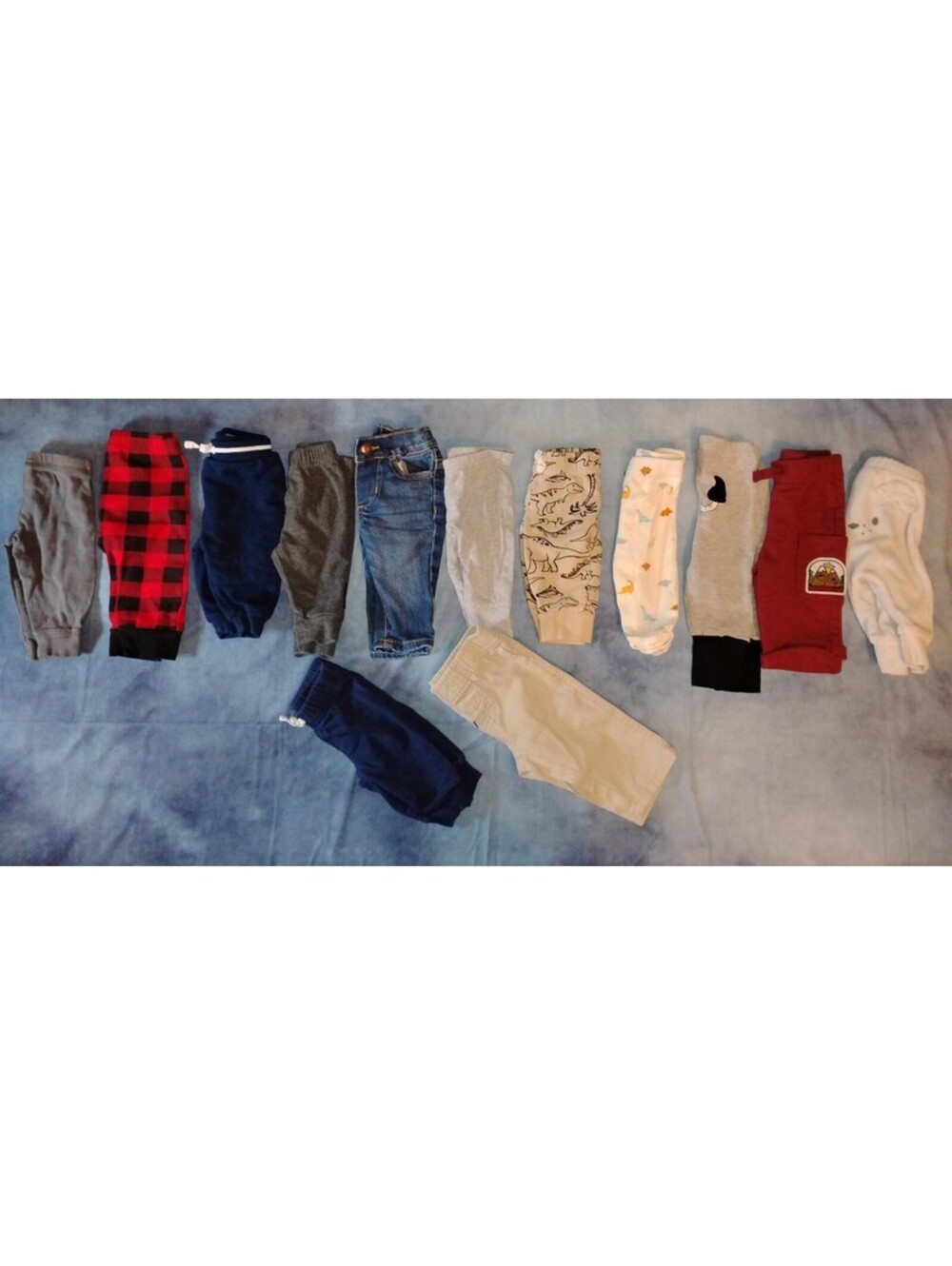 13 pair of 0-3 month boys pants